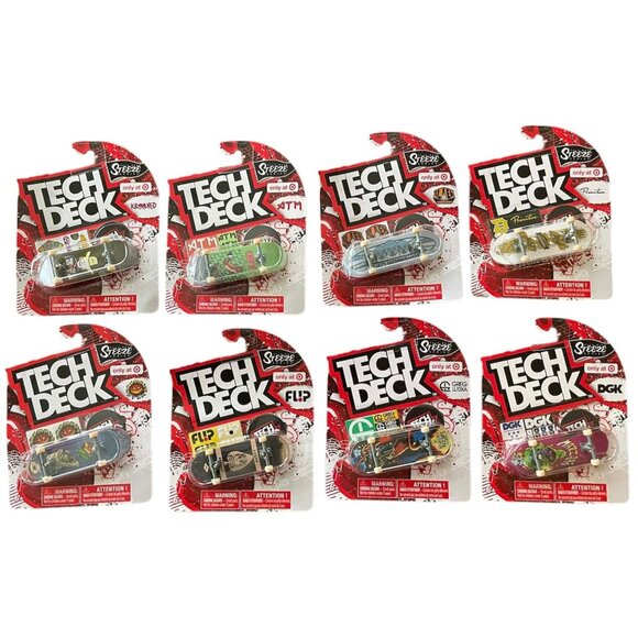 8PACK Tech Deck Skateboards Alien ATM DGK Flip Lutzka Primitive Grimplie Krooked - Picture 1 of 11